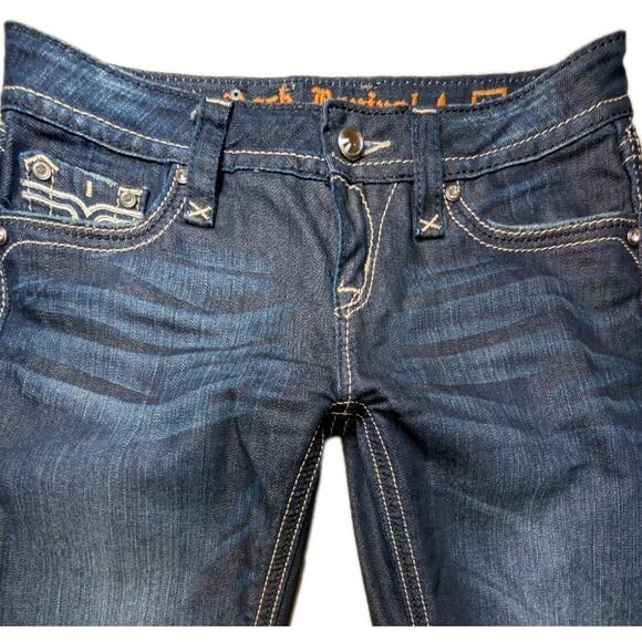 ROCK REVIVAL Sora Skinny Jeans NWOT Women's Size 27* Y2K Whiskered Distressed - Picture 6 of 11